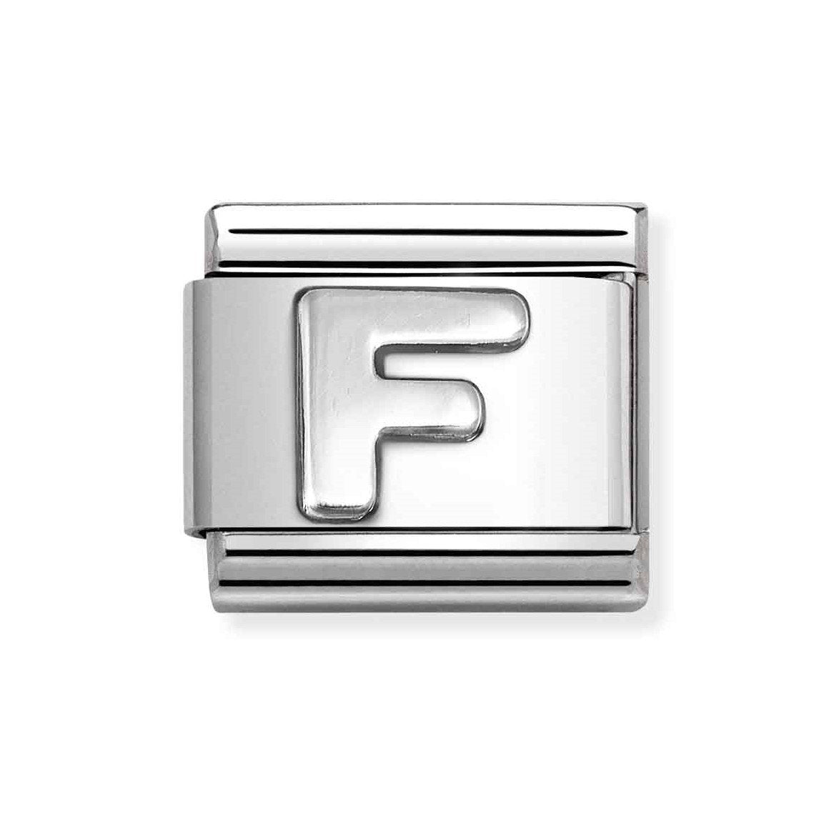 NOM SILV F OXIDISED INITIAL - LETTER