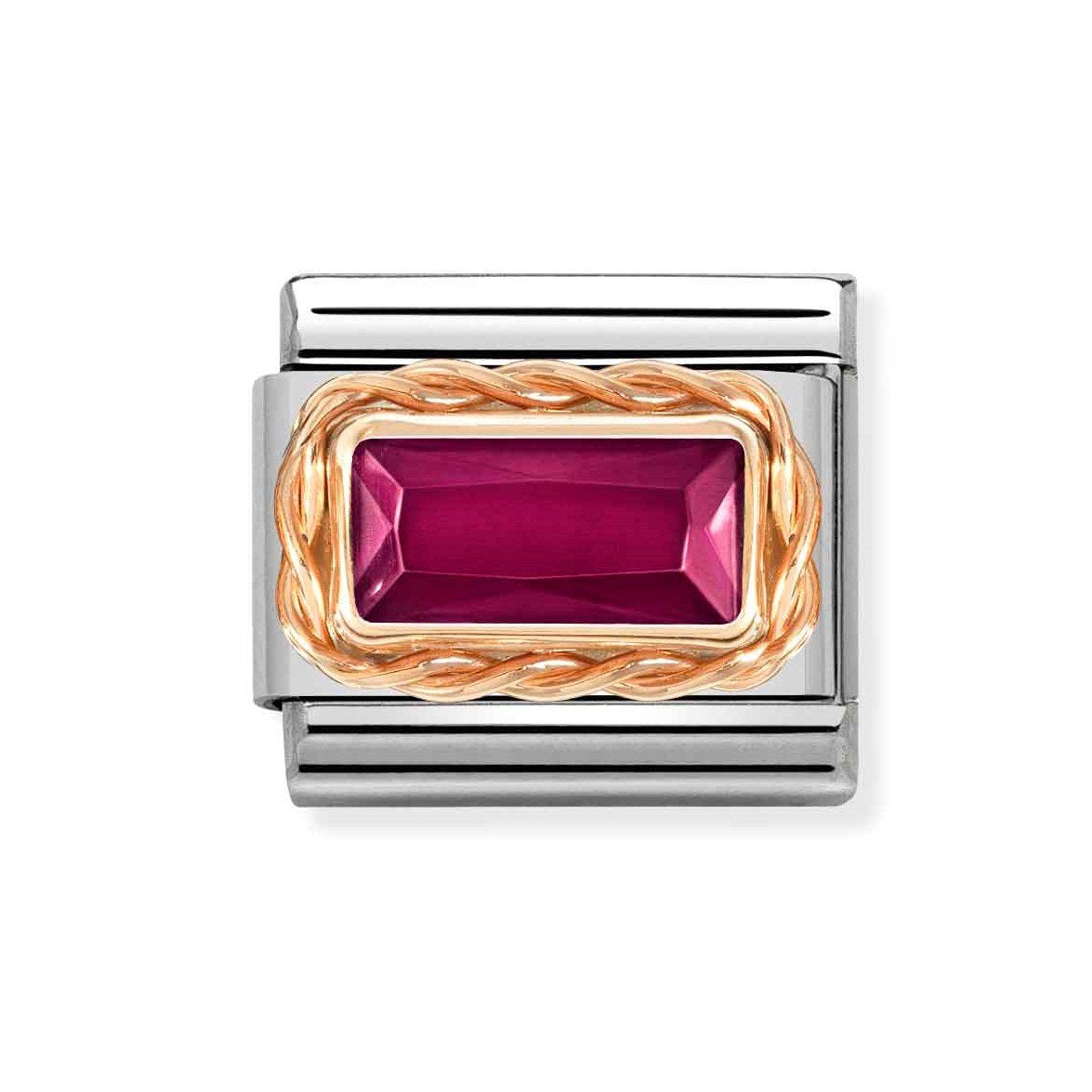 NOM ROSE GOLD RED - FACET BAGUETTE ST