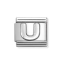 NOM SILV U OXIDISED INITIAL - LETTER