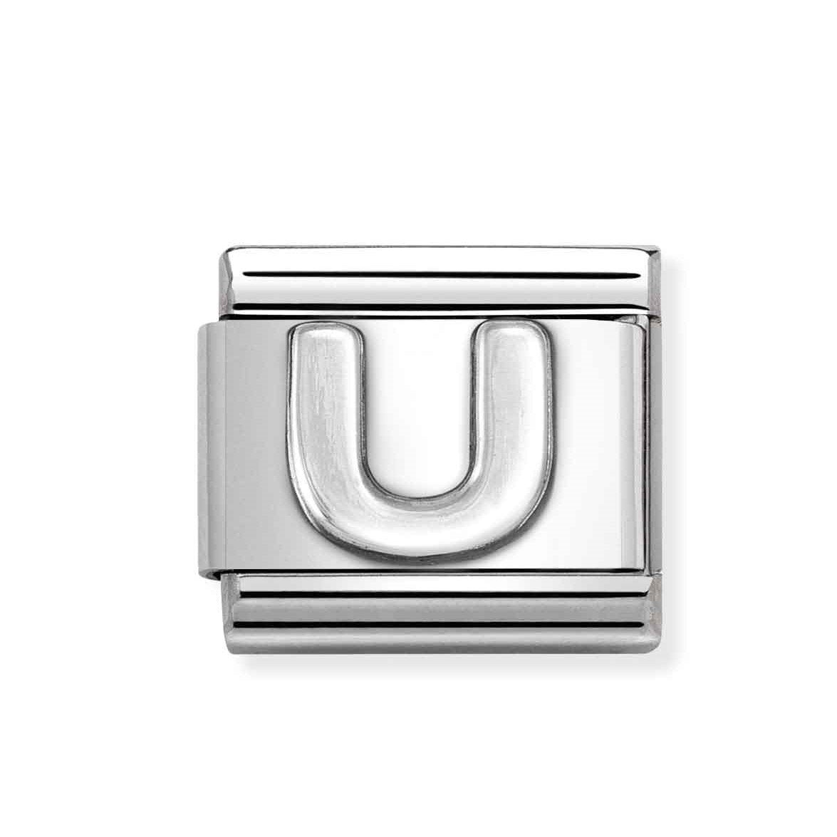 NOM SILV U OXIDISED INITIAL - LETTER