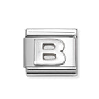 NOM SILV B OXIDISED INITIAL - LETTER
