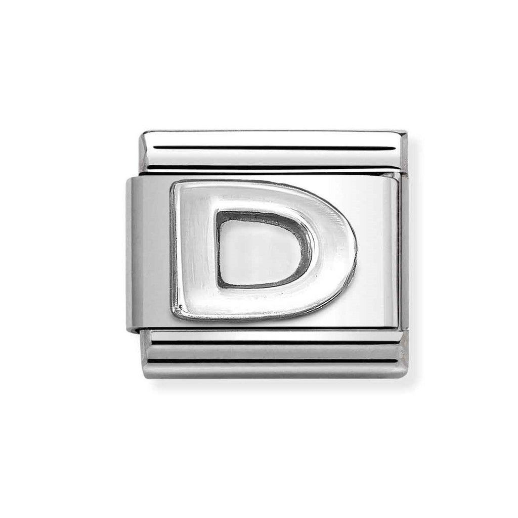 NOM SILV D OXIDISED INITIAL - LETTER