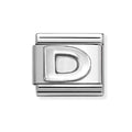 NOM SILV D OXIDISED INITIAL - LETTER
