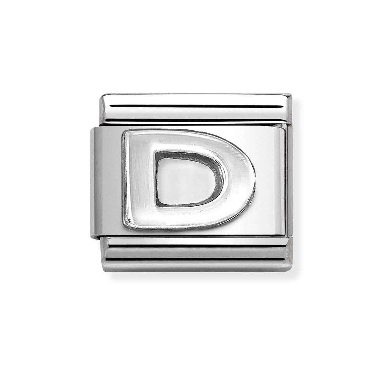 NOM SILV D OXIDISED INITIAL - LETTER