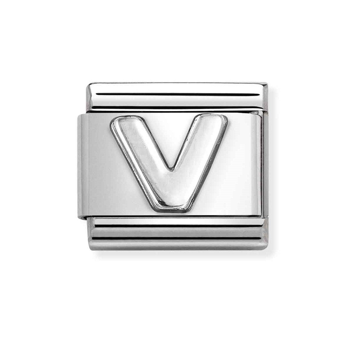 NOM SILV V OXIDISED INITIAL - LETTER