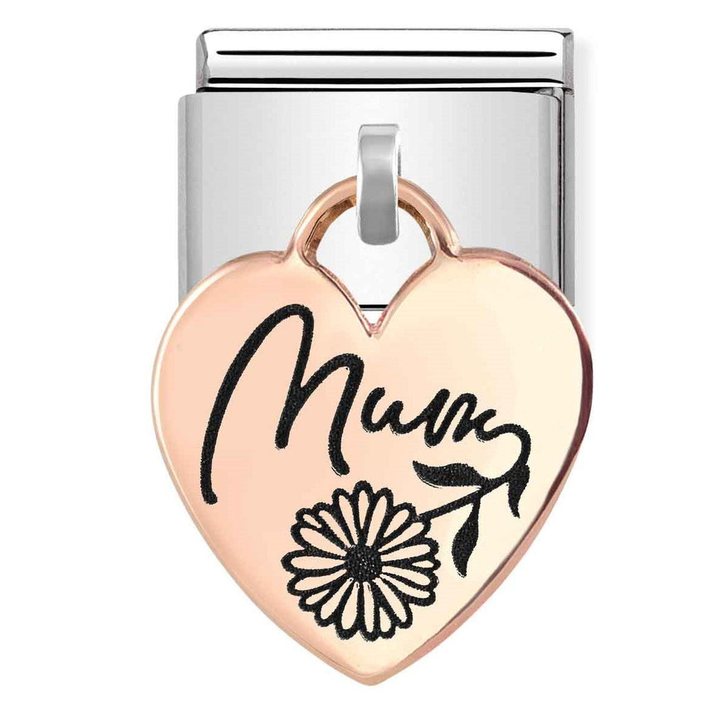 NOM RG HEART MUM DANGLE CHARM