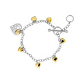 SILV GP HEART OF YORKSHIRE T BAR BRACELET