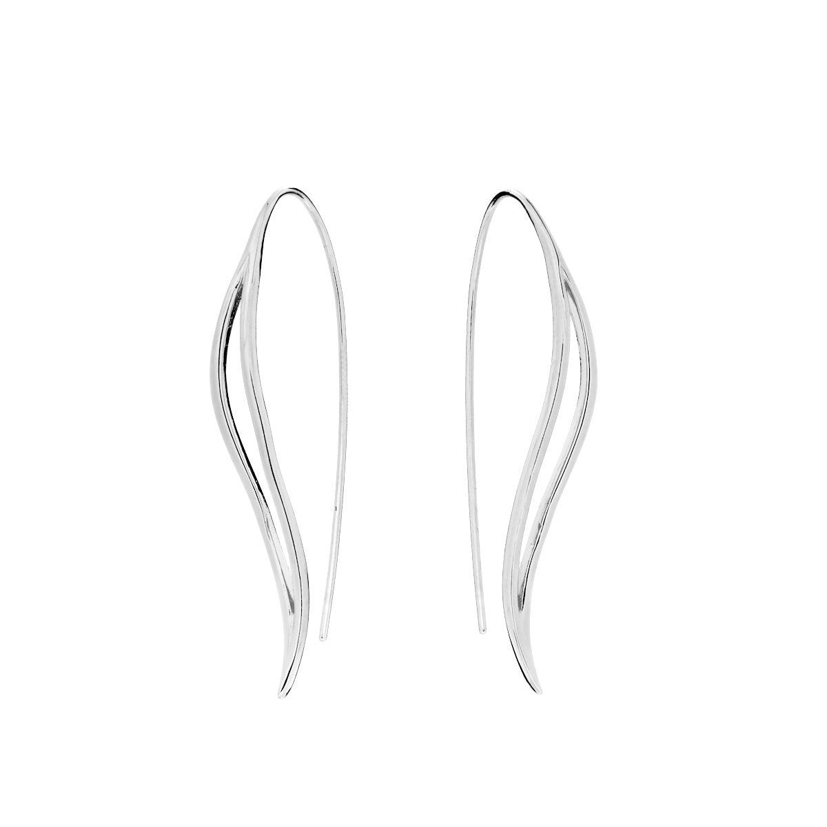 SILV PLAIN WAVE RP LONG HOOK WIRE ER
