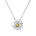 SILV & GOLD PLTE DAISY APRIL PENDANT ON BOX CH.