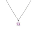SILV ZIRC DF SOLITAIRE PALE PINK CLW STUD PEND