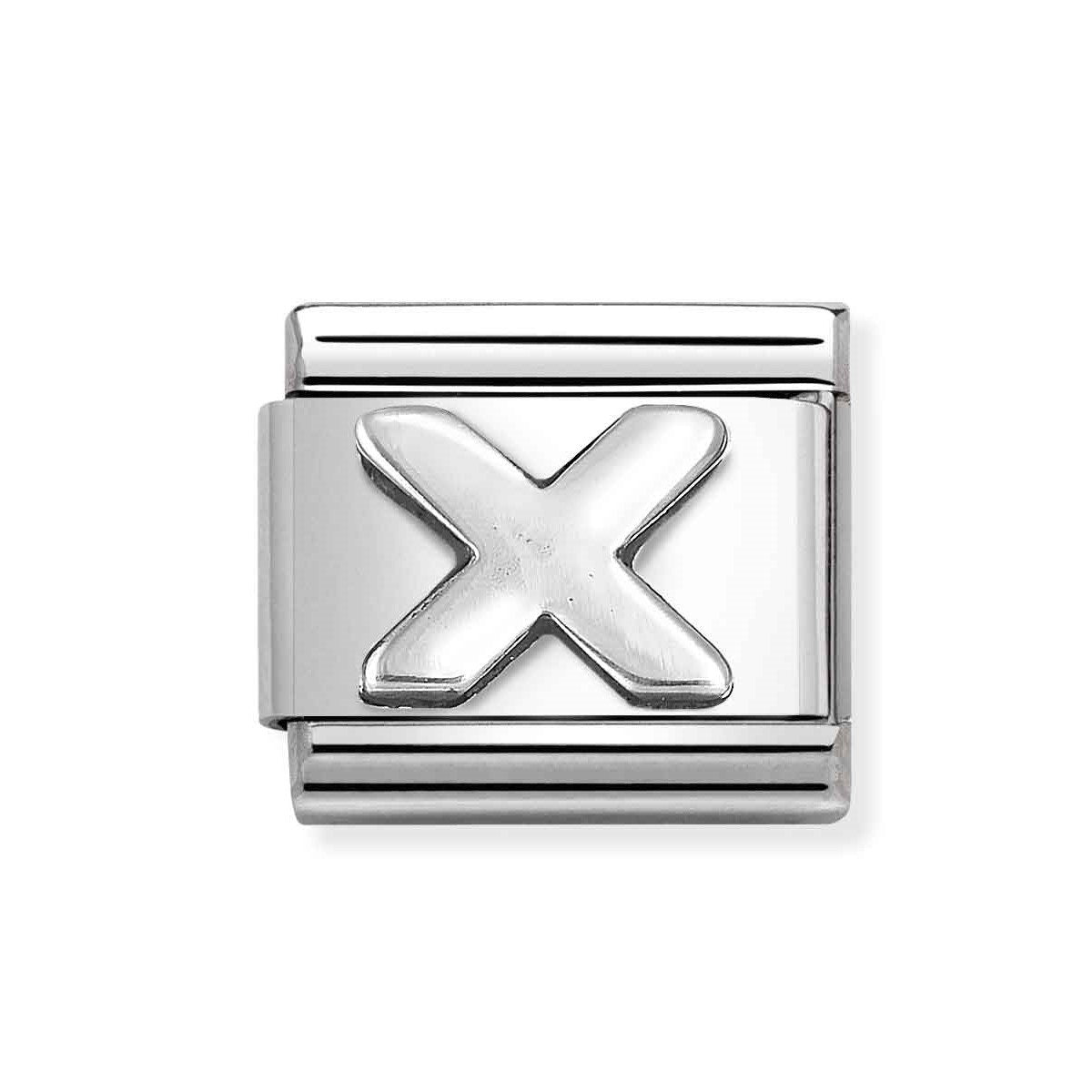 NOM SILV X OXIDISED INITIAL - LETTER