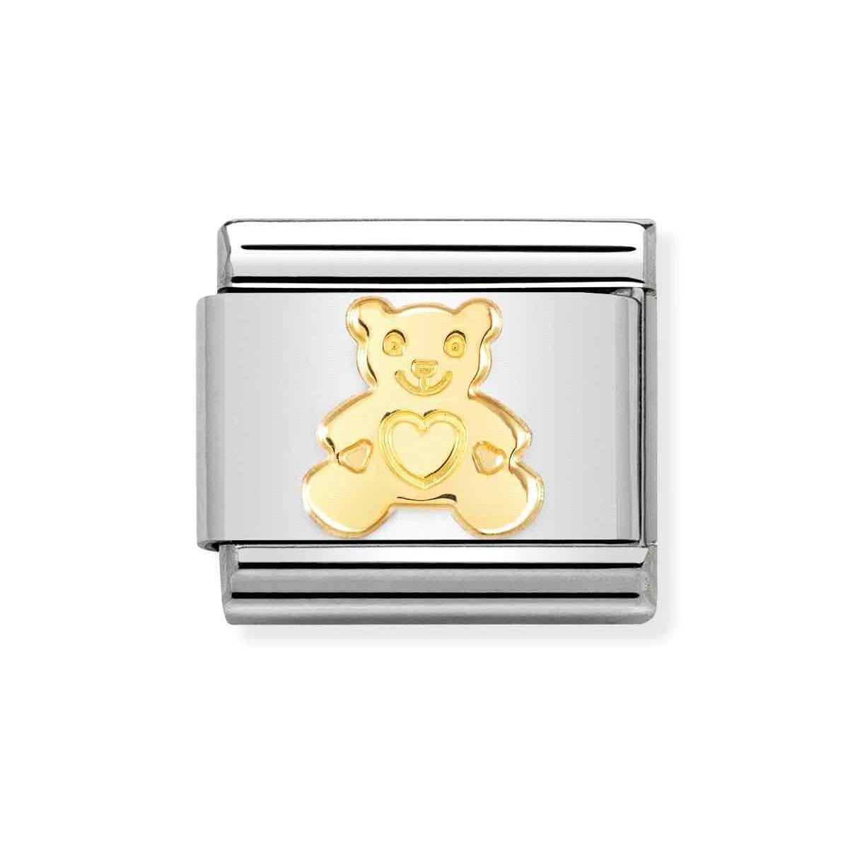 NOM GOLD BEAR WITH HEART - SYMBOLS