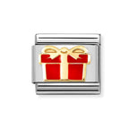 NOM GIFT BOX RED & GOLD ENAMEL - SYMBOLS