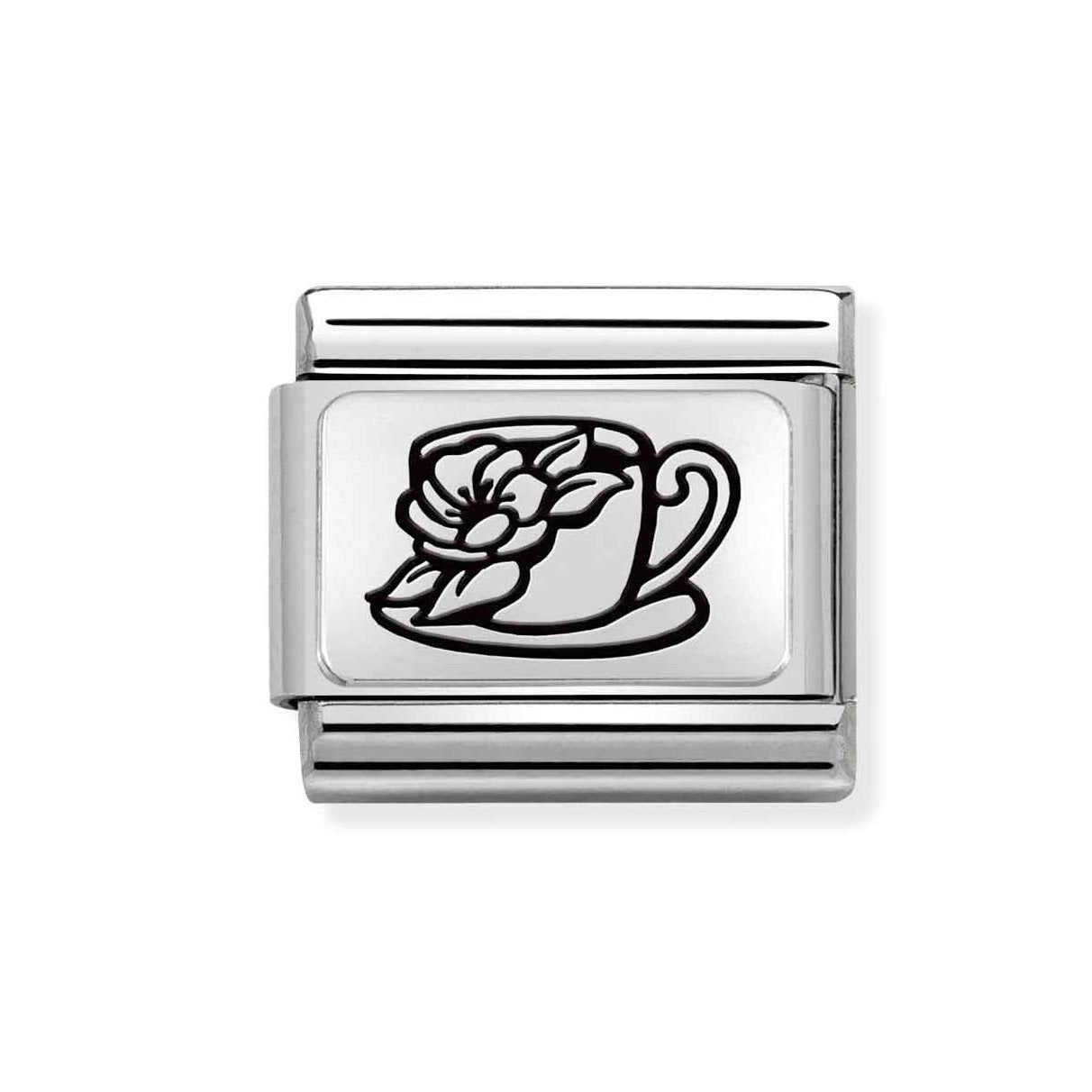 NOM CUP FLOWERS SILV - PLATES (IC)