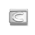 NOM SILV C OXIDISED INITIAL - LETTER
