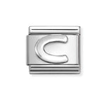 NOM SILV C OXIDISED INITIAL - LETTER