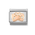NOM ROSE GOLD PADLOCKS HEART - SYMBOLS