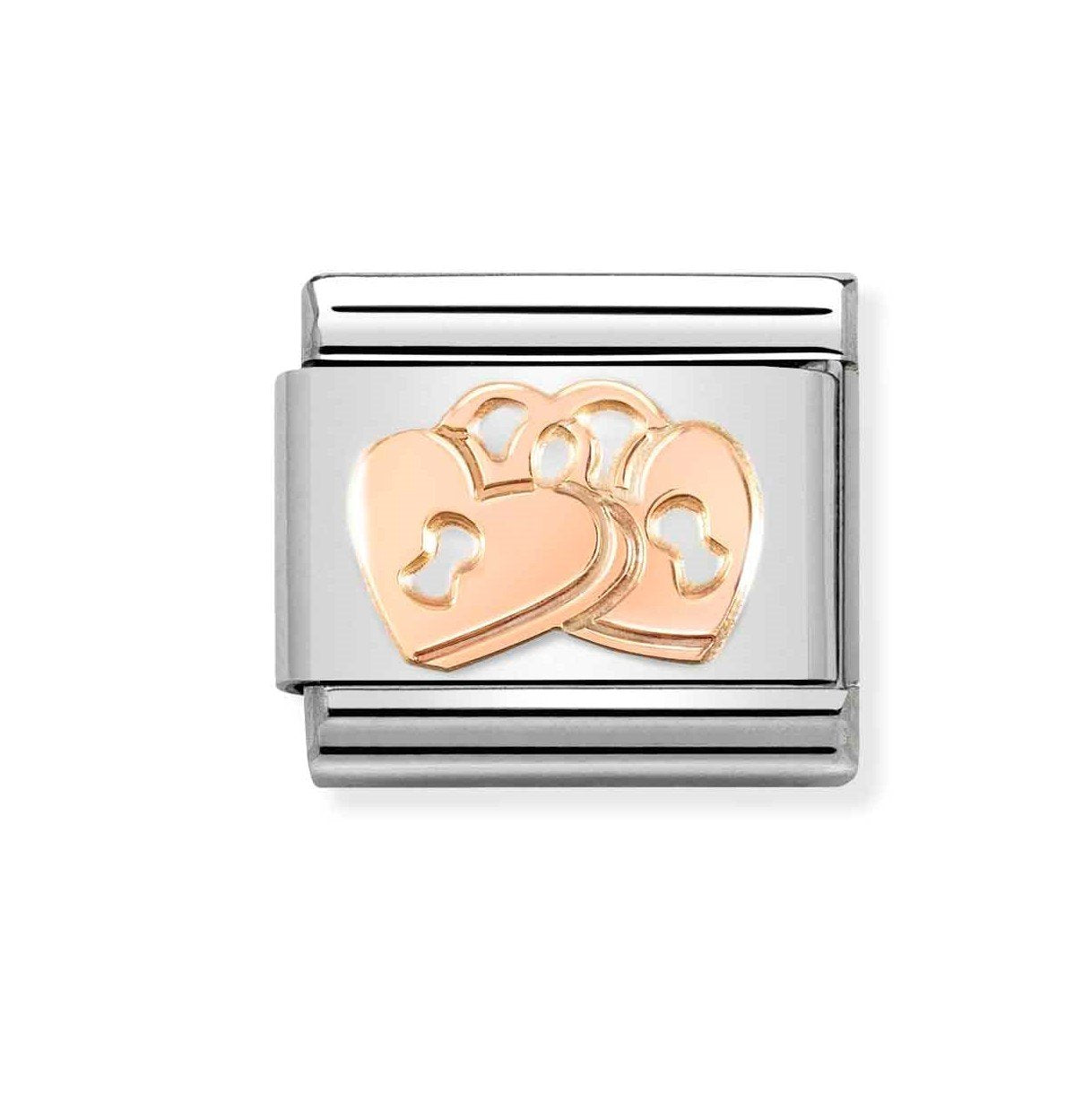 NOM ROSE GOLD PADLOCKS HEART - SYMBOLS
