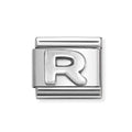 NOM SILV R OXIDISED INITIAL - LETTER