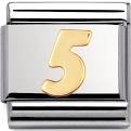 NOM NUMBER 5 - SS & 18CT