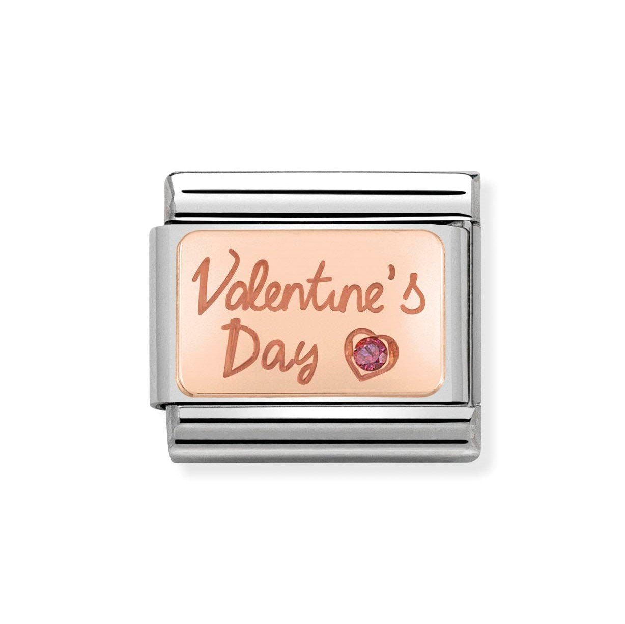 NOM 9RG & RED CZ VALENTINE'S DAY - ENGRAVED