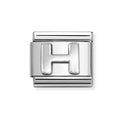 NOM SILV H OXIDISED INITIAL - LETTER
