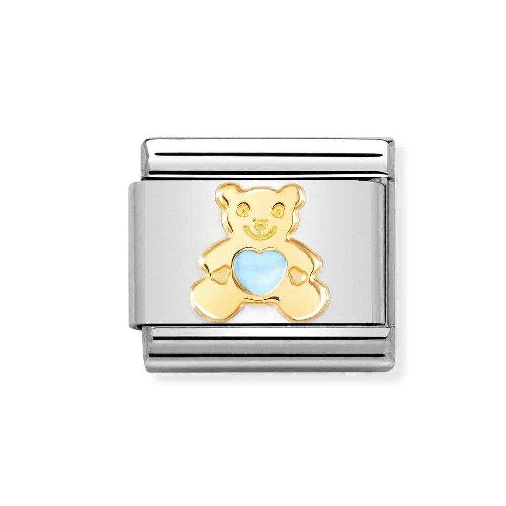 NOM BEAR BLUE HEART ENAMEL - SYMBOLS