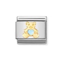 NOM BEAR BLUE HEART ENAMEL - SYMBOLS