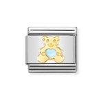 NOM BEAR BLUE HEART ENAMEL - SYMBOLS