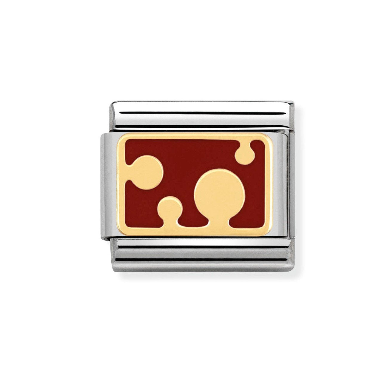 NOM RED POLKA DOTS PLATE - POIS