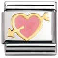 NOM PINK HEART WITH ARROW - LOVE