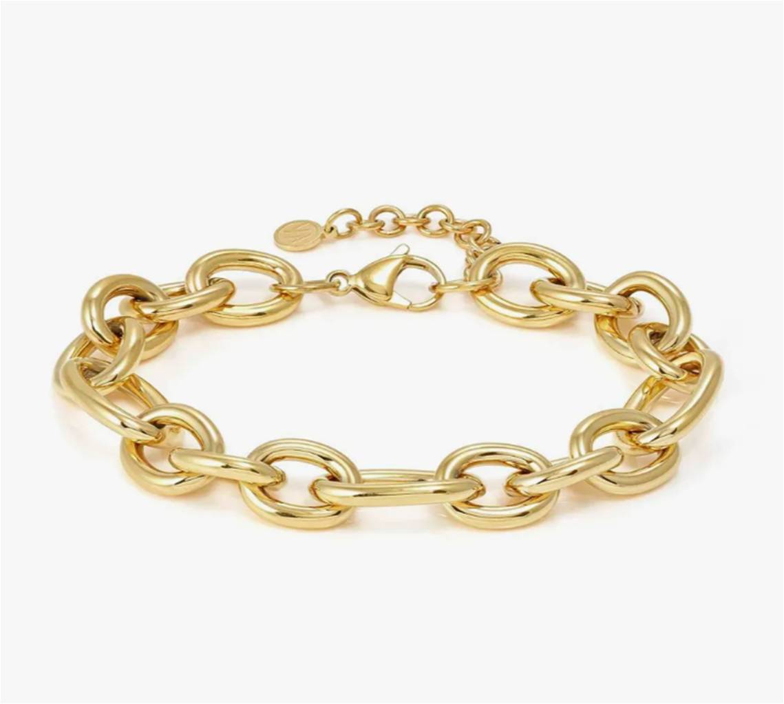 Nomination Ecclettica Gold PVD Plated Steel Chunky Chain Bracelet