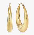 134320/012 Nomination Ecclettica Gold Coloured Steel Large Hoop Earrings