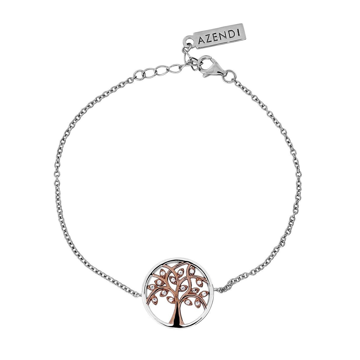 SILV RP & RG CZ TREE OF LIFE BELCHER BLET