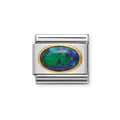 NOM OVAL GREEN OPAL - OVAL HARD