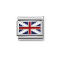 NOM GREAT BRITAIN ENAMEL FLAG SILV SHINE