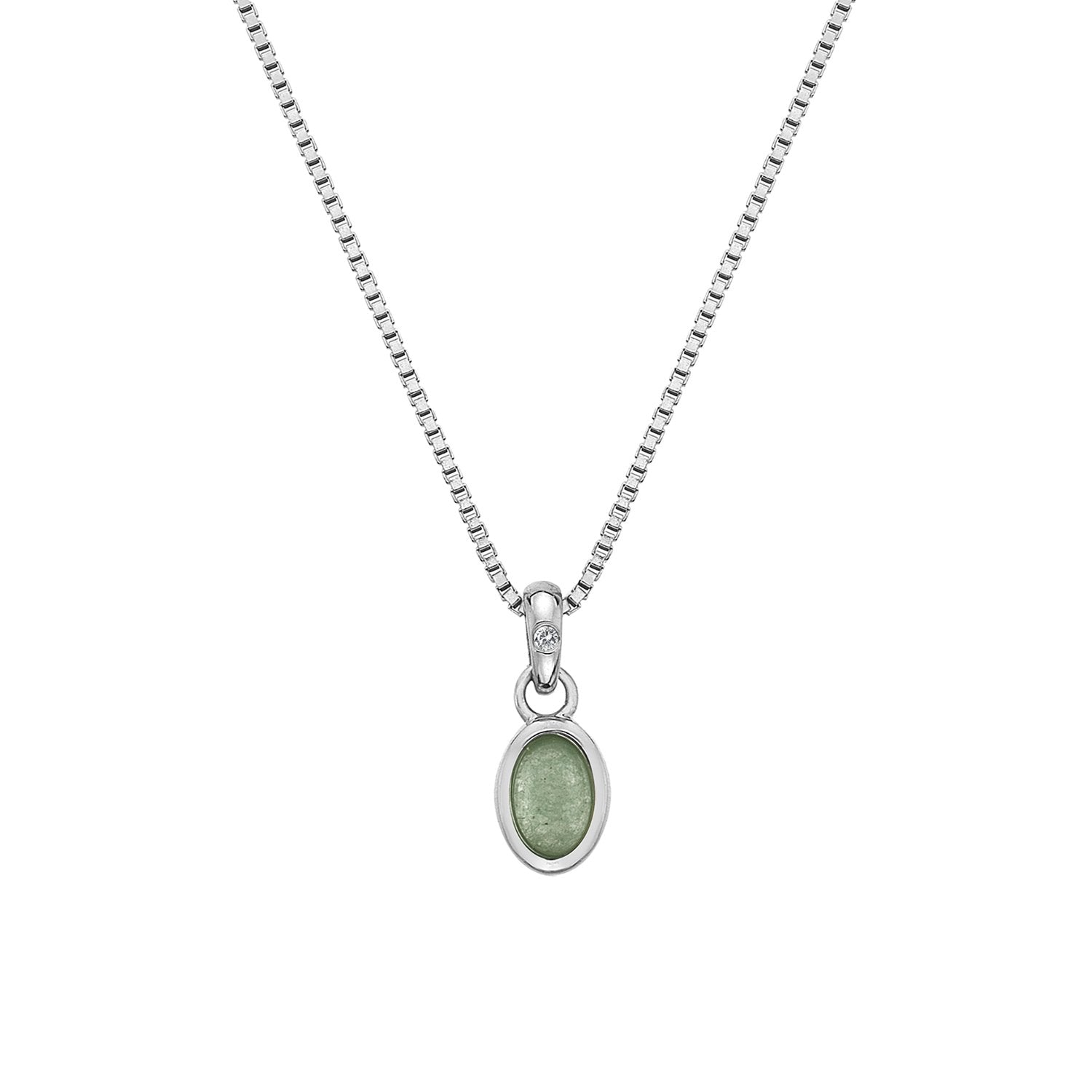 SILV MARCH PEND HOT DIAMONDS 16-18" BOX CHAIN