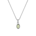 SILV AUGUST PEND HOT DIAMONDS 16-18" BOX CHAIN