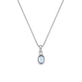 SILV DECEMBER PEND HOT DIAMONDS 16-18" BOX CHAIN