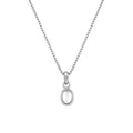 SILV JUNE PEND HOT DIAMONDS 16-18" BOX CHAIN