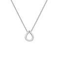 SILV TEARDROP PENDANT HOT DIAMONDS AMULETS