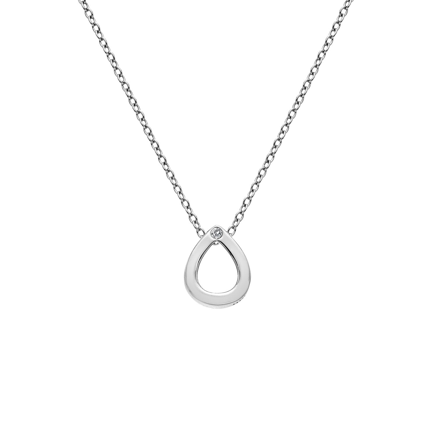 SILV TEARDROP PENDANT HOT DIAMONDS AMULETS