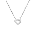 SILV HEART PENDANT HOT DIAMONDS AMULETS