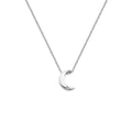 SILV CRESCENT PENDANT HOT DIAMONDS AMULETS