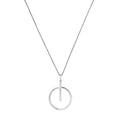 SILV CIRCULAR BAR PEND & SLIDER CH