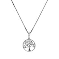SILV PLAIN TREE OF LIFE RP ON BOX NECKLET
