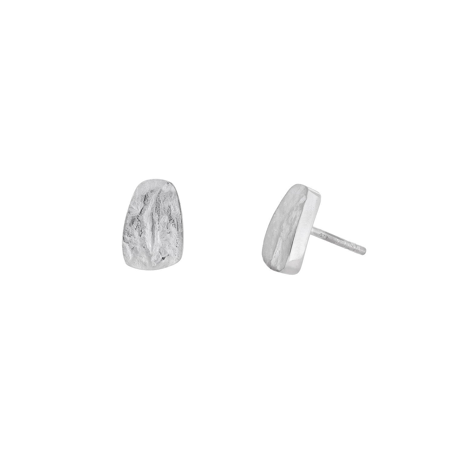 SILV MALAM COVE PEBBLE STUD ERS
