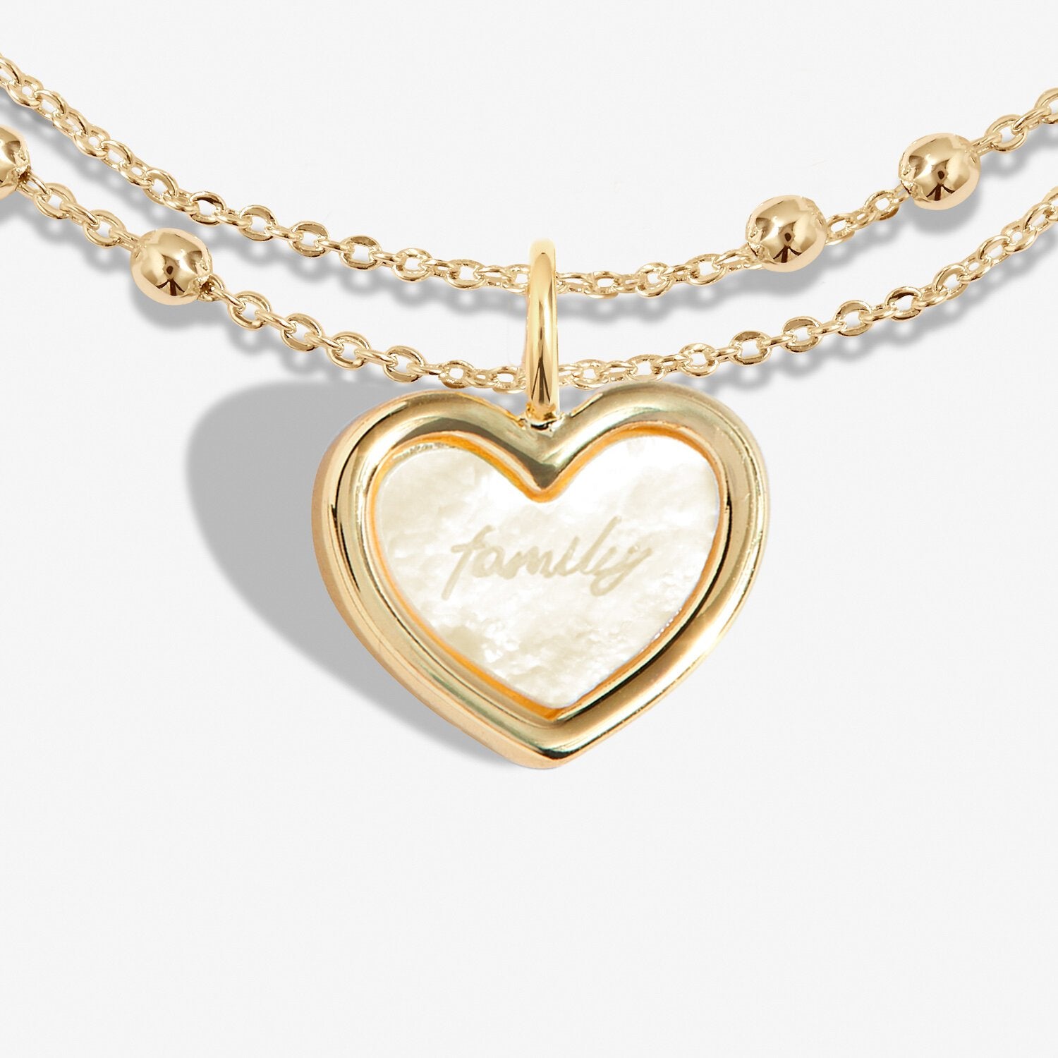 GP MOP HEART ALWAYS & FOREVER TRACE & BEAD BLET