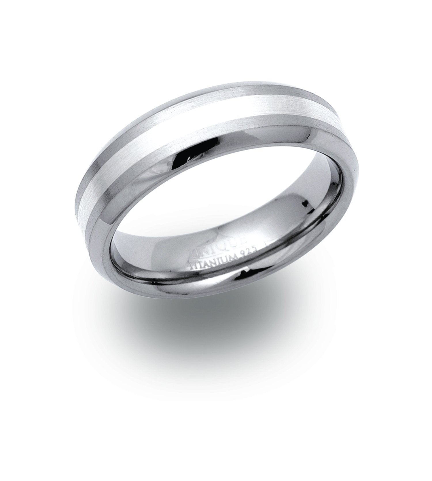 GNTS 6.5MM TITANIUM SILVER INLAY BAND