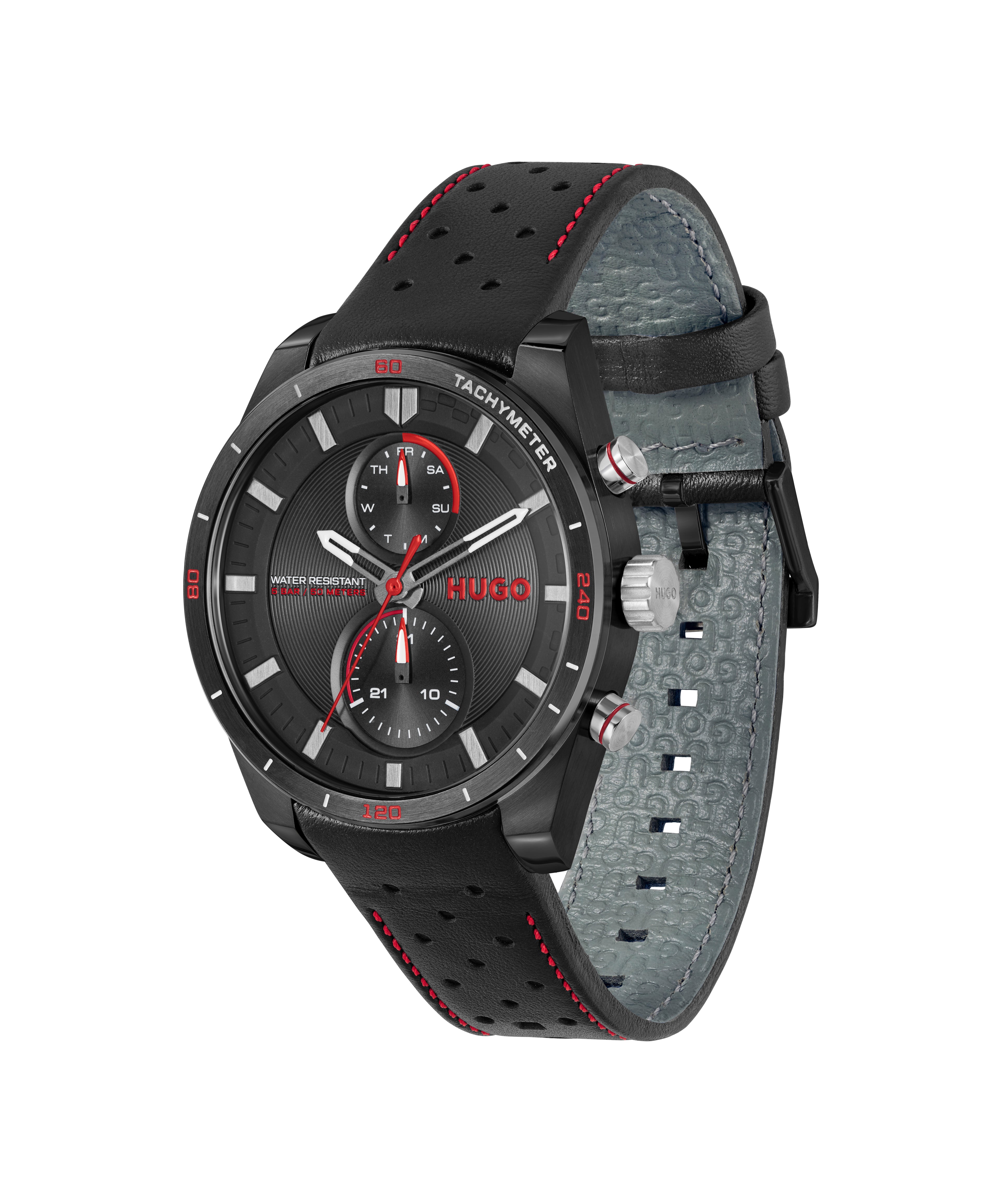 GNTS BLK PVD HUGO RND BLK MULTI DL. SW